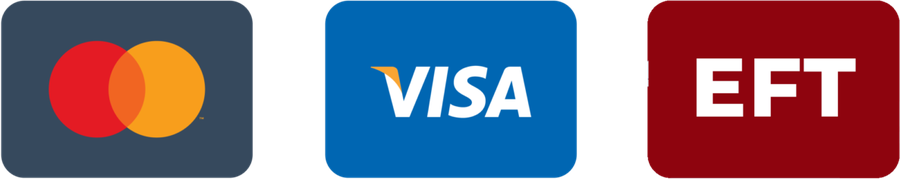 Accepted payment methods including major credit cards and digital wallets